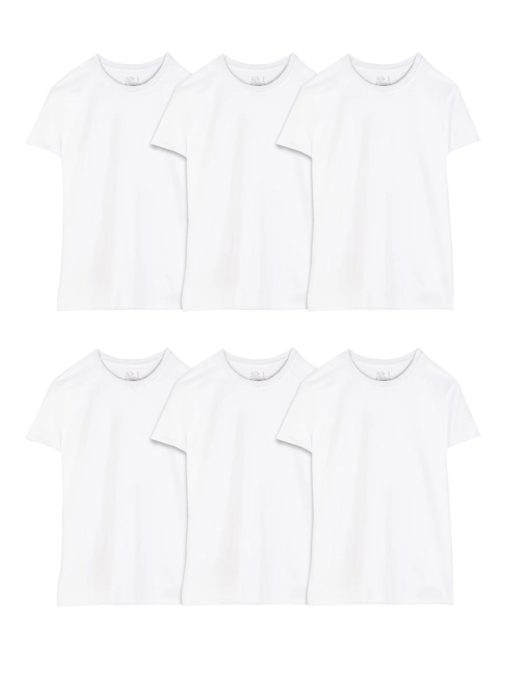 Men'S Crew Neck T-Shirt Undershirts, White Multipacks, Also Available in Big & Tall